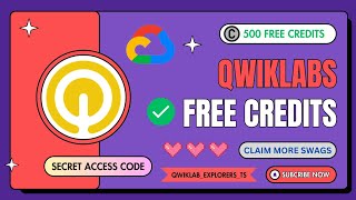 ✔️QWIKLABS FREE CREDITS  509 FREE CREDITS  SKILLBADGES  SECRET ACCESS CODE qwiklabs arcade 🎉 [upl. by Adnilg]