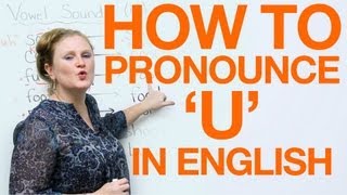 Vowel Pronunciation  u uhoo [upl. by Talbott]