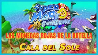 SUPER MARIO SUNSHINE AL 100  CALA DEL SOLE  LAS MONEDAS ROJAS DE LA BOTELLA ✅ Gameplay Español [upl. by Ailerua62]