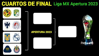 ASÍ se JUGARÁN los PARTIDOS de CUARTOS DE FINAL en la LIGUILA de la LIGA MX torneo APERTURA 2023 [upl. by Ahsia508]