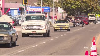 Lompoc High School alumni prep for annual car cruise [upl. by Onitsuaf]