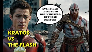 Roasting Contest Kratos vs The Flash God of war vs DC kratos theflash godofwar dc shorts [upl. by Inaej]