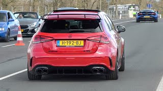 Mercedes A45S AMG with Milltek Exhaust OPF DELETE LOUD Accelerations and Crackles [upl. by Liesa398]