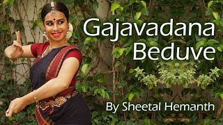 Devaranama  Gajavadana Beduve  Bharatanatyam  Classical Dance  Sheetal Hemanth [upl. by Wallie]