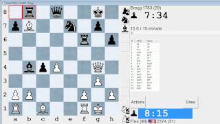 Standard Chess 155 IM Bartholomew vs Bregg Tarrasch Defense [upl. by Nisa]