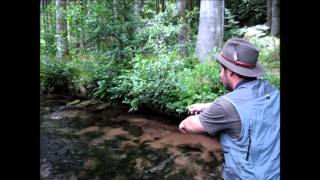 Pêche truites Fario à la cuillère au lancer léger rivière de montagne pêche au leurre [upl. by Stephenson]