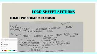 LOADSHEET INTERPRETATION IN SIMPLE FORM [upl. by Lime]