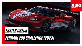 Ferrari 296 Challenge 2023 Der neue 296 Challenge mit 700 PS im ersten Check  AUTO ZEITUNG [upl. by Putnam]