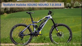 Testfahrt Haibike XDURO NDURO 7 2018 [upl. by Manwell]