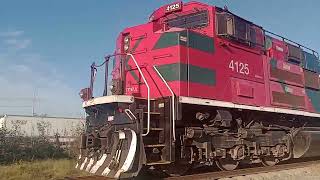 Intermodal México Mexicali FXE 4125 Rumbo Norte Corriendo a toda velocidad [upl. by Cleopatre986]