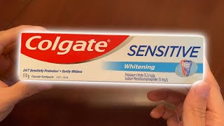 Colgate Sensitive Whitening Toothpaste GetUnboxed [upl. by Enyamert943]