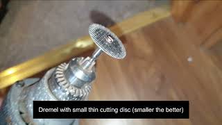 How to Stripped screw head removal with just a dremel [upl. by Halik]