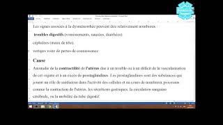 Soins En Gyneco Obstetrique Cours S4 Episode 02  Dysménorrhée [upl. by Urd]