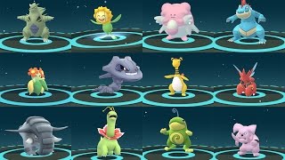 EVOLUTION POKÉMON GO GEN 2 AMAZING  TOP 12 RARE POKÉMON EVOLVING [upl. by Hagen]