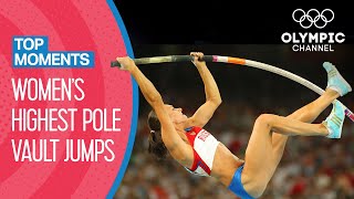 Top 10 Highest Womens Pole Vault at the Olympics  Top Moments [upl. by Tierney]