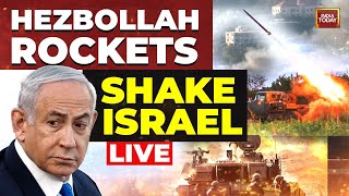 IsraelIran War LIVE Updates Over 90 Hezbollah Rockets Hit Israel  Haifa Bay LIVE Updates [upl. by Nomla770]