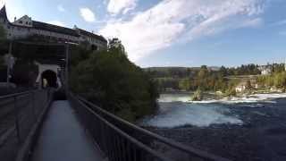 STREET VIEW Rund um den Rheinfall bei Schaffhausen in SWITZERLAND [upl. by Eirahcaz14]