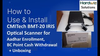 CMITech BMT20 IRIS Scanner for Aadhar  cmitech iris driver download  bmt20 iris driver download [upl. by Ahtnamas]