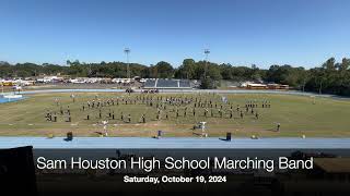 Sam Houston High School Marching Band at the DeRidder Marching Festival 2024 [upl. by Attennek337]