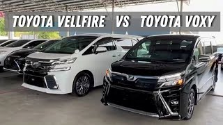 Toyota Vellfire VS Toyota Voxy  Recon Car by Jorden [upl. by Ahaelam]