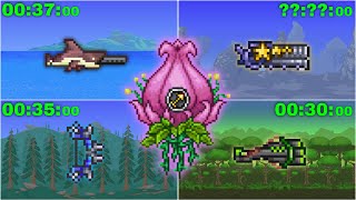 Top 6 Best Ranged weapons against Plantera NoHit  Speedkill in Master mode [upl. by Brina707]