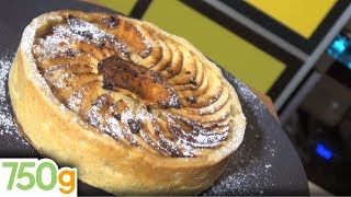 Recette de Tarte aux pommes façon GrandMère  750g [upl. by Nnylyaj]