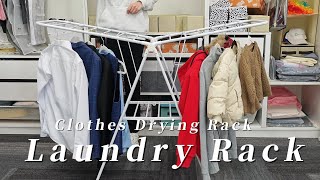 Laundry Rack clothing drying rack is made of carbon steel pipe and PP parts antirust [upl. by Adebayo121]