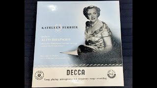 Brahms Alto Rhapsody Kathleen Ferrier London Philarmonic Choir Clemens Krauss 1953 Vinyl [upl. by Nebe]