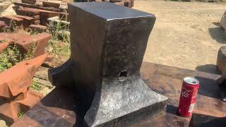 TOP PIECE Wonderful forged saw maker anvil Eginhard Rauhaus 395 lbs [upl. by Ameyn]