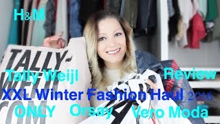 XXL Winter Fashion Haul 2016  try on  HampM ONLY Review Vero Moda Tally Weijl  LindasBeautyVLog [upl. by Endaira]