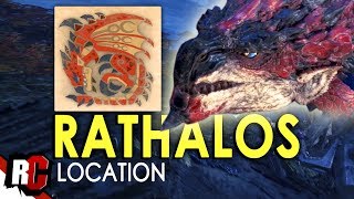 How to find RATHALOS Location  Monster Hunter World Rathalos Bounty Location in Ancient Forest [upl. by Llewen]