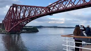 Departing Rosyth On Board BALMORAL Horns BRAEMAR Forth Bridges 19 Jul 2023 [upl. by Ldnek164]