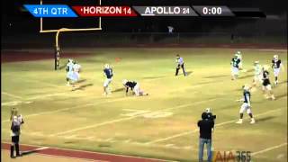 12 QB Dalton Sneed of Horizon high w Hail Mary TD to 4 McLaurin [upl. by Suicul926]