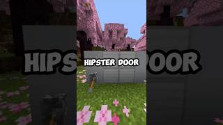 Easy Hipster door Tutorial for mcpe shorts [upl. by Eellah369]