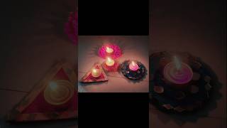 Tealightcandle holder diy for diwalifestival diyaholder shortsfeed shorts diy crafts homedecor [upl. by Rodrigo]