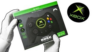 ORIGINAL XBOX CONTROLLER ON XBOX ONE Unboxing Hyperkin Duke amp Fortnite Gameplay [upl. by Vonni]