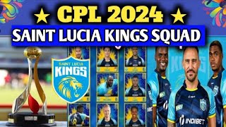 Saint Lucia Kings squad for cpl 2024  ST Lucia kings squad for Caribbean premier league 2024 [upl. by Asetal]