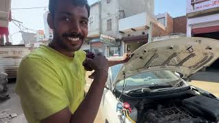 Car AC I20 Hyundai gas repair ￼ [upl. by Meerak]