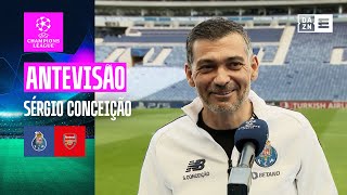 Sérgio Conceição  Antevisão FC Porto x Arsenal  Champions League [upl. by Peder]