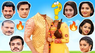 yeh rishta kya kehlata hai serial with wrong head funny puzzle  Shivangi Joshi  kartik Mohsin Khan [upl. by Vona]