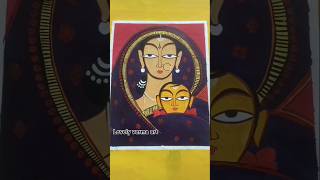 jamini Roy painting jaminiroy acrylic colour painting [upl. by Templer]