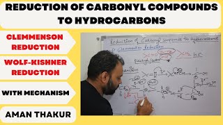 Clemmensen Reduction amp WolffKishner reduction Carbonyl compounds to Hydrocarbons II [upl. by Isherwood]