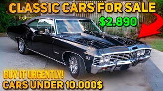 20 Fantastic Classic Cars Under 10000 Available on Craigslist Marketplace Bargain Cars [upl. by Eninnaej]