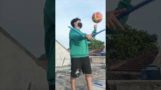 freestyle hoby skills tricks nunchaku doublestick basketball [upl. by Anaer906]