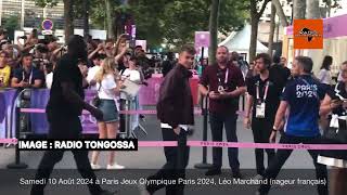 Samedi 10 Août 2024 à Paris Jeux Olympique Paris 2024 Léo Marchand nageur français [upl. by Aurilia]