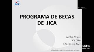 Charla Becas JICA Relato de becario regional [upl. by Shaughnessy]