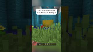 bros world is just a stage minecraft gaming tiktok truman trumanshow [upl. by Sima928]