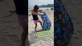 🤩🤩🤩Technique pas de sable sur la serviette thailande kohsamui voyage tips drole travel [upl. by Garda610]