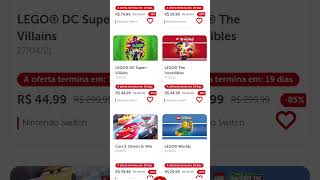 PROMOÇÕES DA WARNER no Nintendo Switch Jogos no precinho entre os dias 0508 até 2608 na eshop [upl. by Adyan]