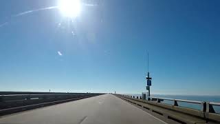 LAKE PONTCHARTRAIN CAUSEWAY FULL DRIVE  Worlds LONGEST bridge [upl. by Ahtiekahs]